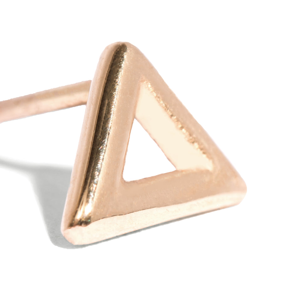 Triangle Outline Stud Earring