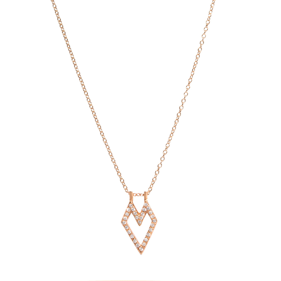Medium Gothic Heart Necklace