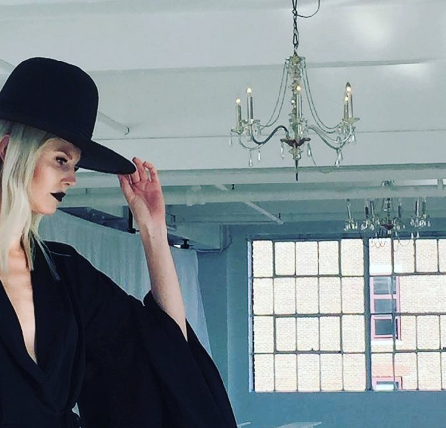 Black Straw Tall Wide Brim Hat Wendy Nichol Designer Handmade in NYC New York City Witch El Topo Magician Summer Hat Ragnhild IMG Model Beyonce Formation Hat