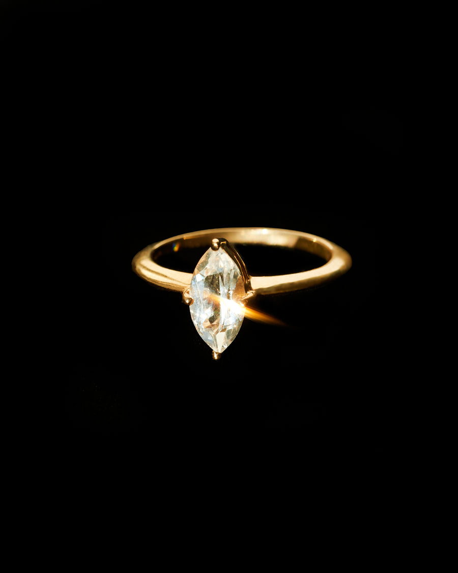 Marquise White Sapphire Ring (1.25 Carat)