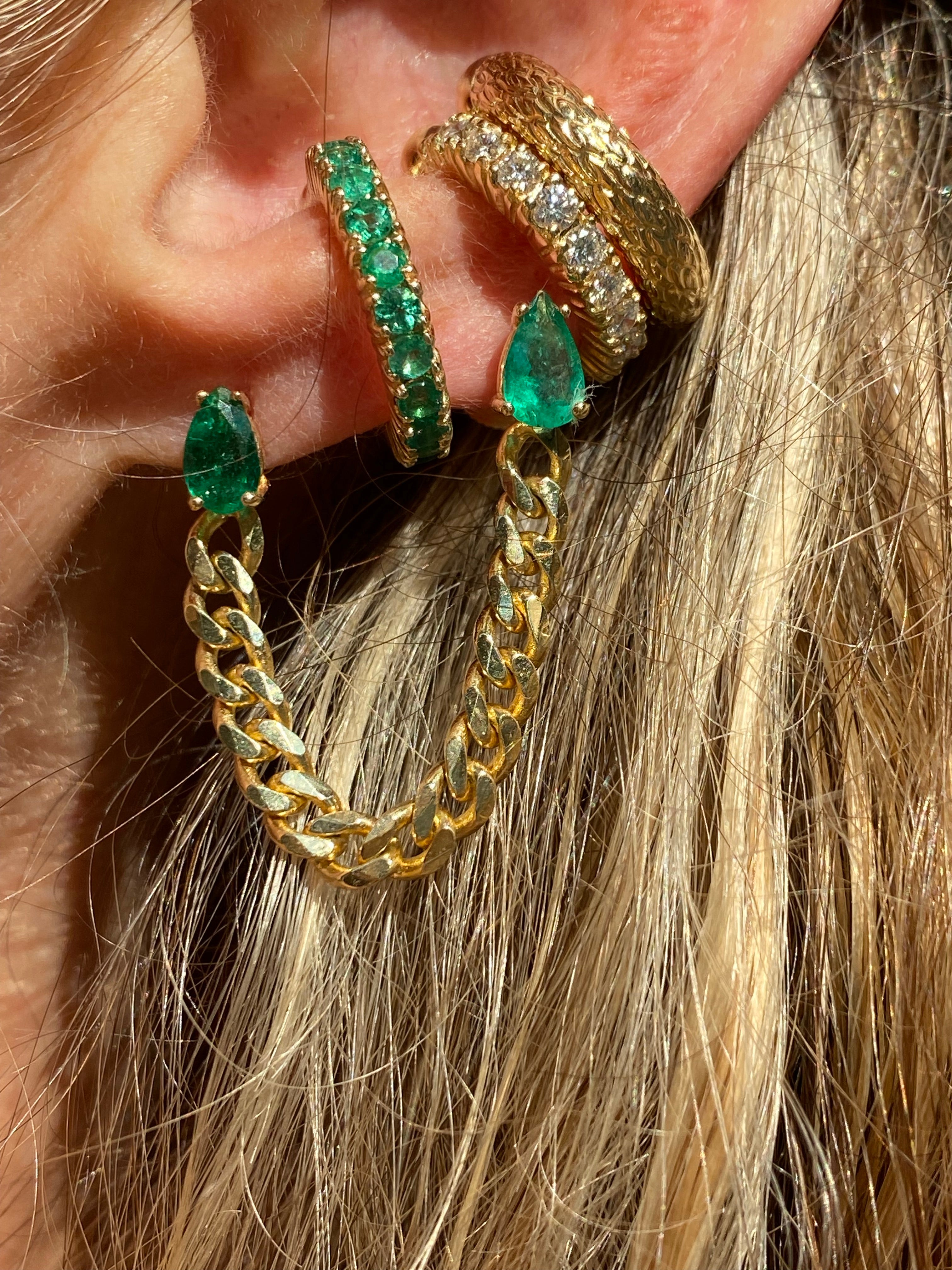 Emerald Gemstone Ear Cuff (17mm) – Wendy Nichol