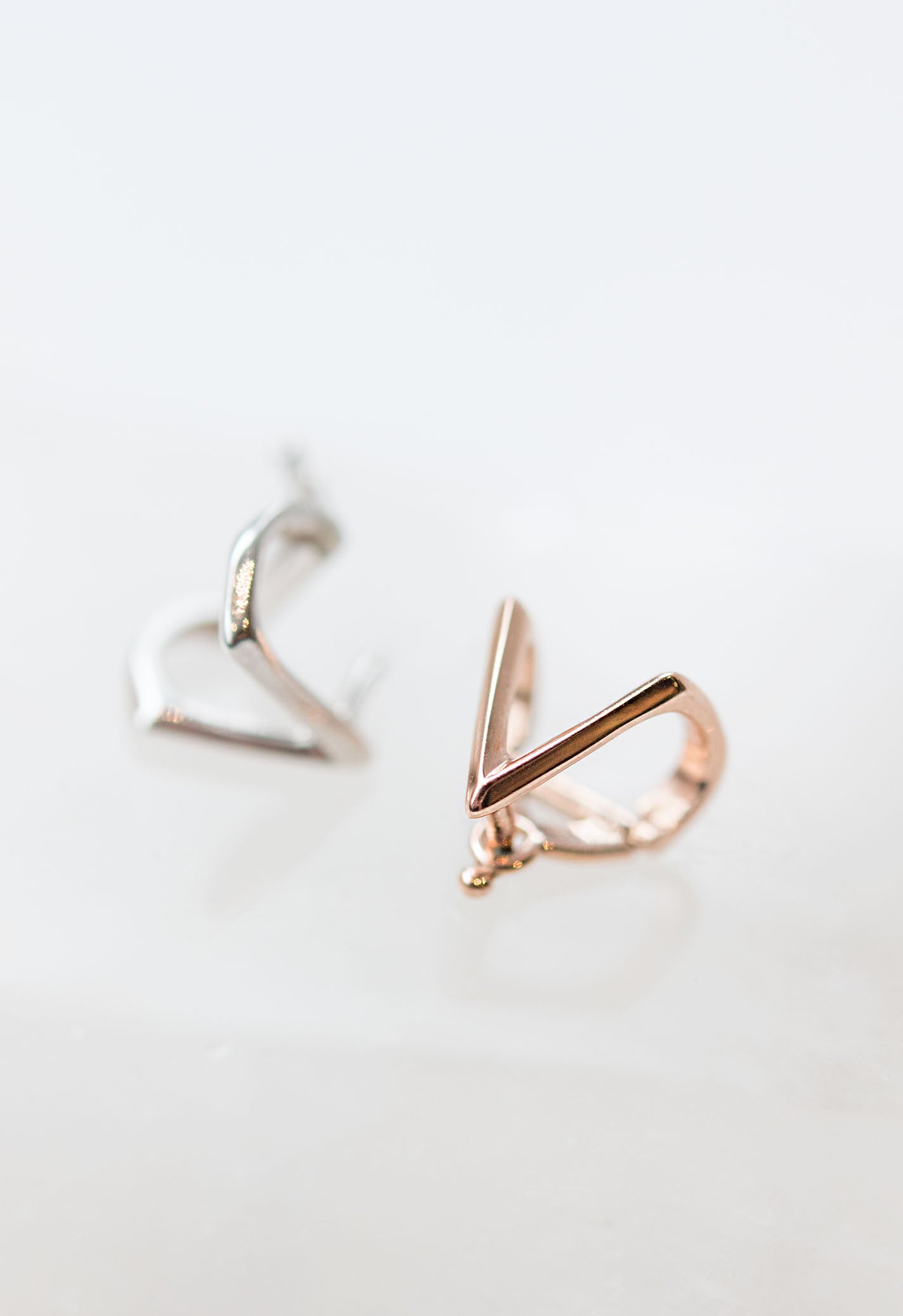 Knife Edge Triangle Ear Cuff Single Earring