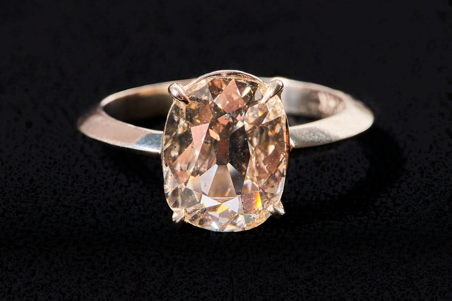Pink 2 carat Old Miners Cut Diamond