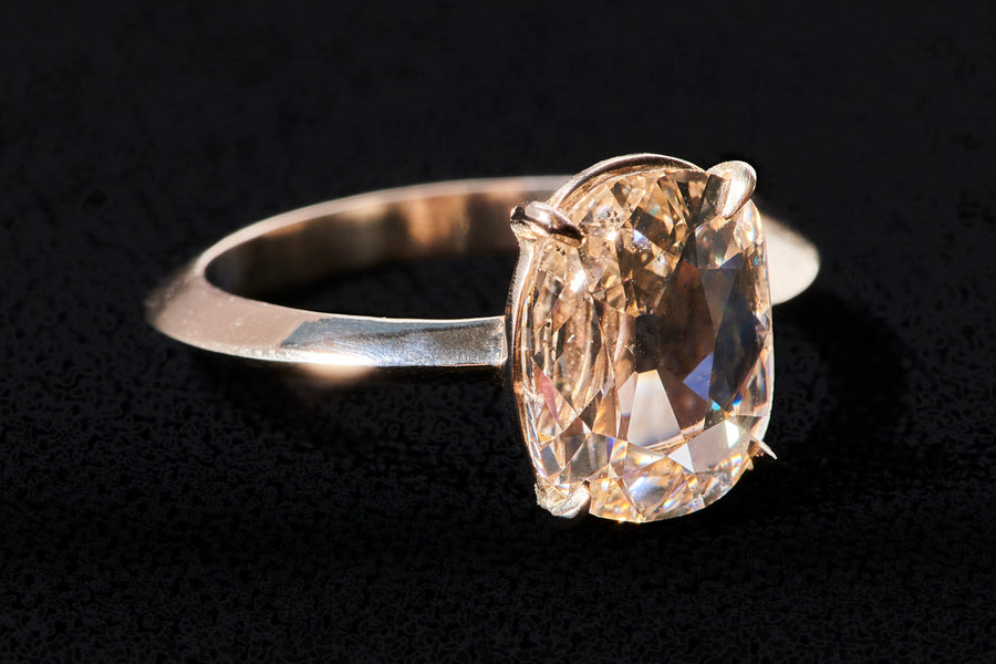 Pink 2 carat Old Miners Cut Diamond