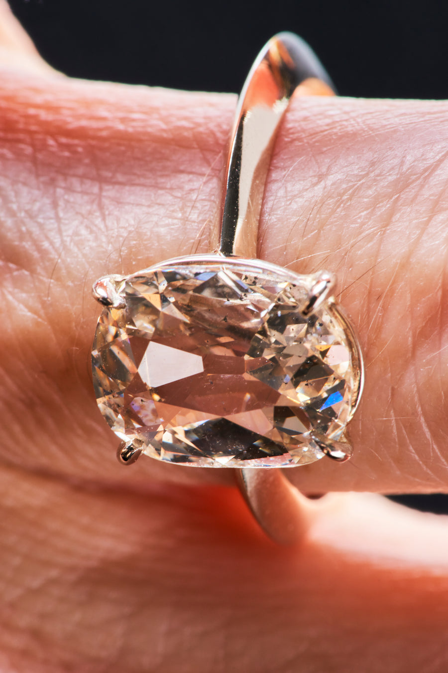 Pink 2 carat Old Miners Cut Diamond