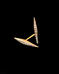 Micro Pave Thin DT Pyramid Spike Stud by Wendy Nichol