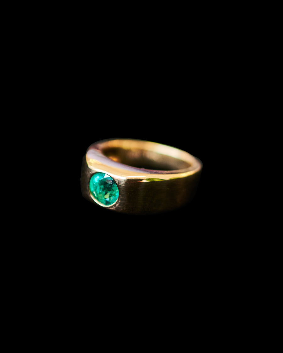 Ancient Set Emerald Ring