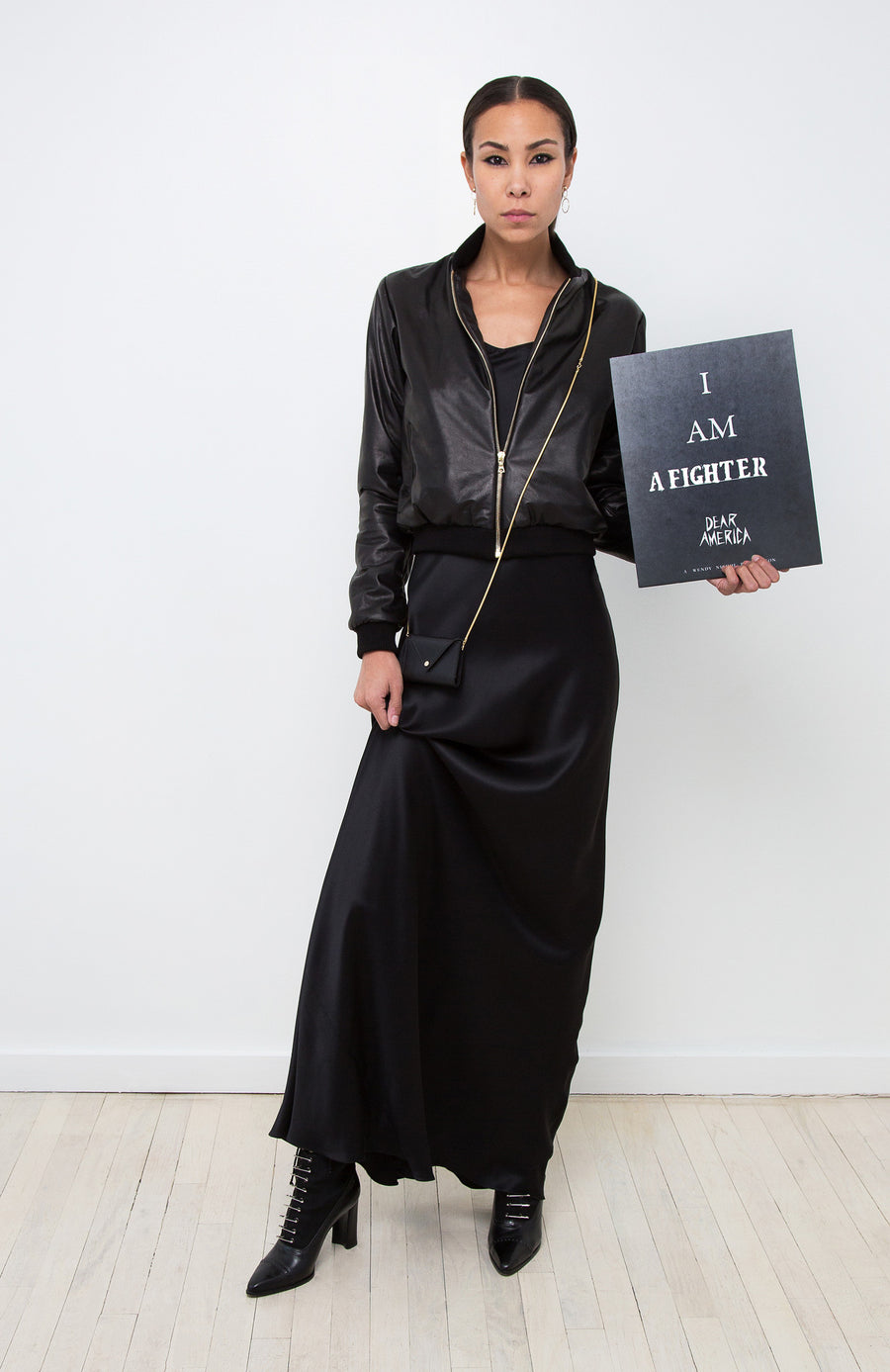 Leather Club Jacket & Bias Cut Slip Dress Wendy Nichol Leather Club Jacket & Bias Cut Slip Dress Wendy Nichol