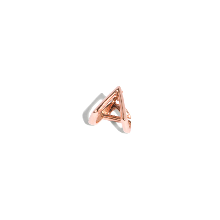 Knife Edge Triangle Ear Cuff Single Earring