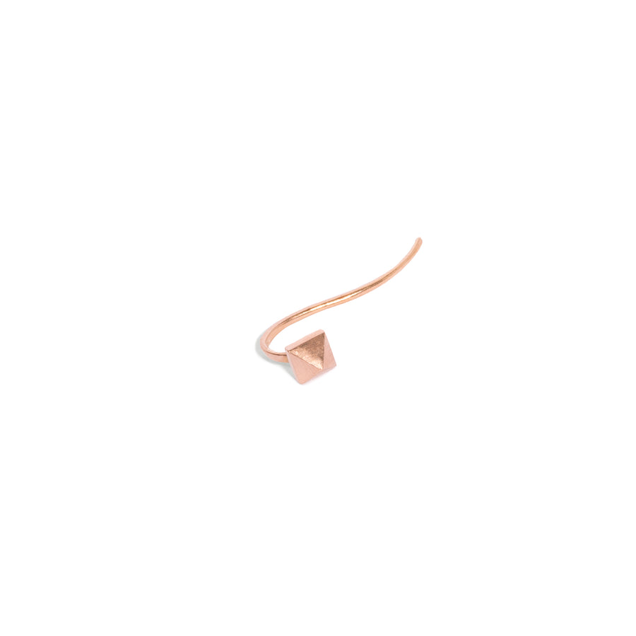 Small Pyramid Hook Single Earring