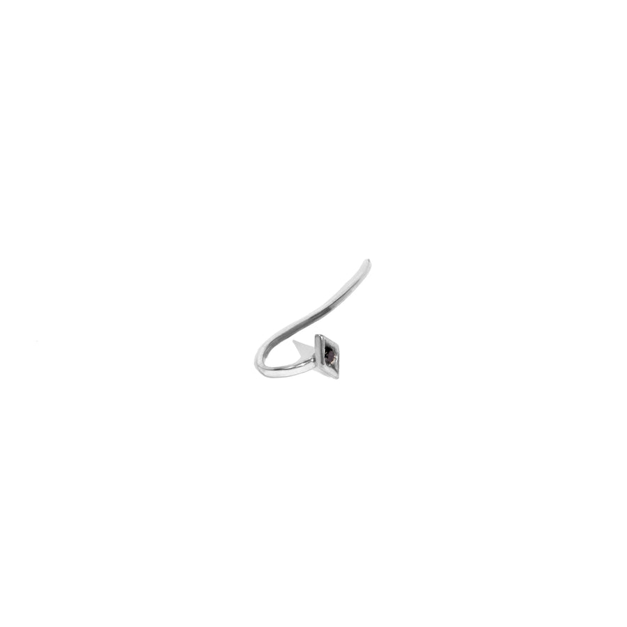 Diamond Eye Hook Single Earring