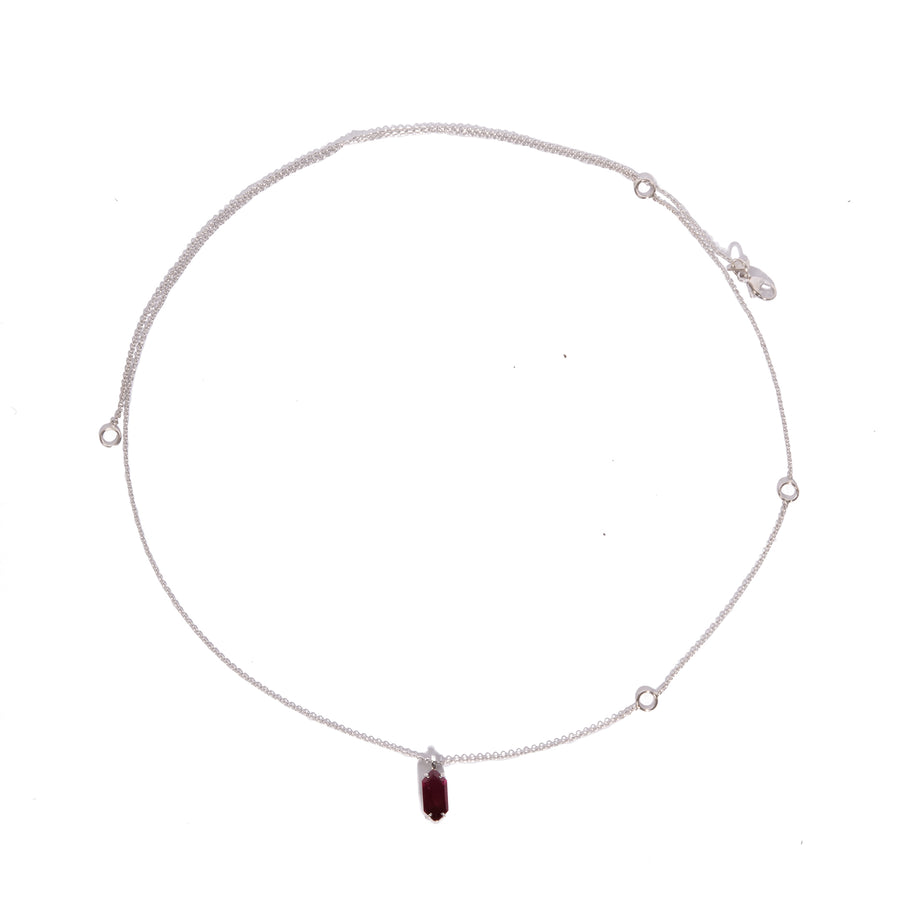 Rhodolite Garnet Pendant Necklace