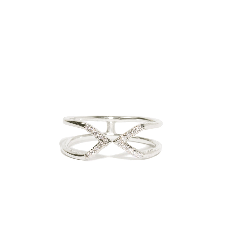 Micro-Pave Link Ring