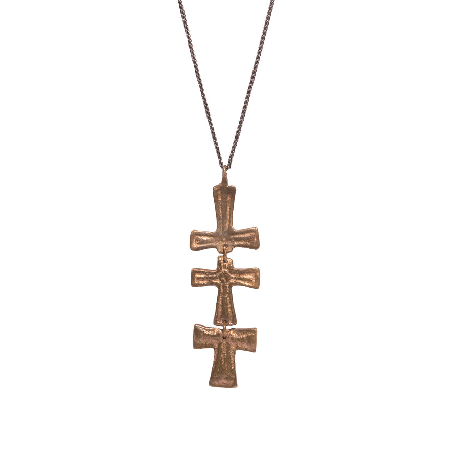 Triple Cross Necklace