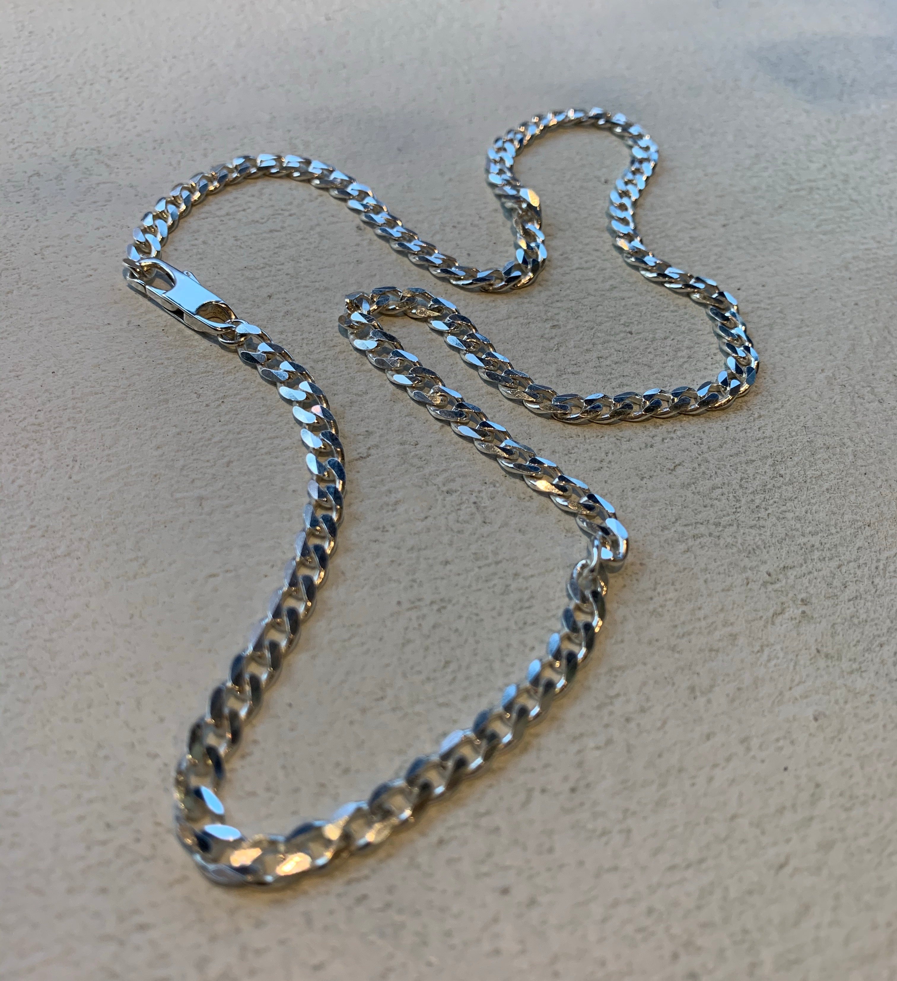 Cuban Link 4.6mm Sterling Silver Chain Necklace – Wendy Nichol