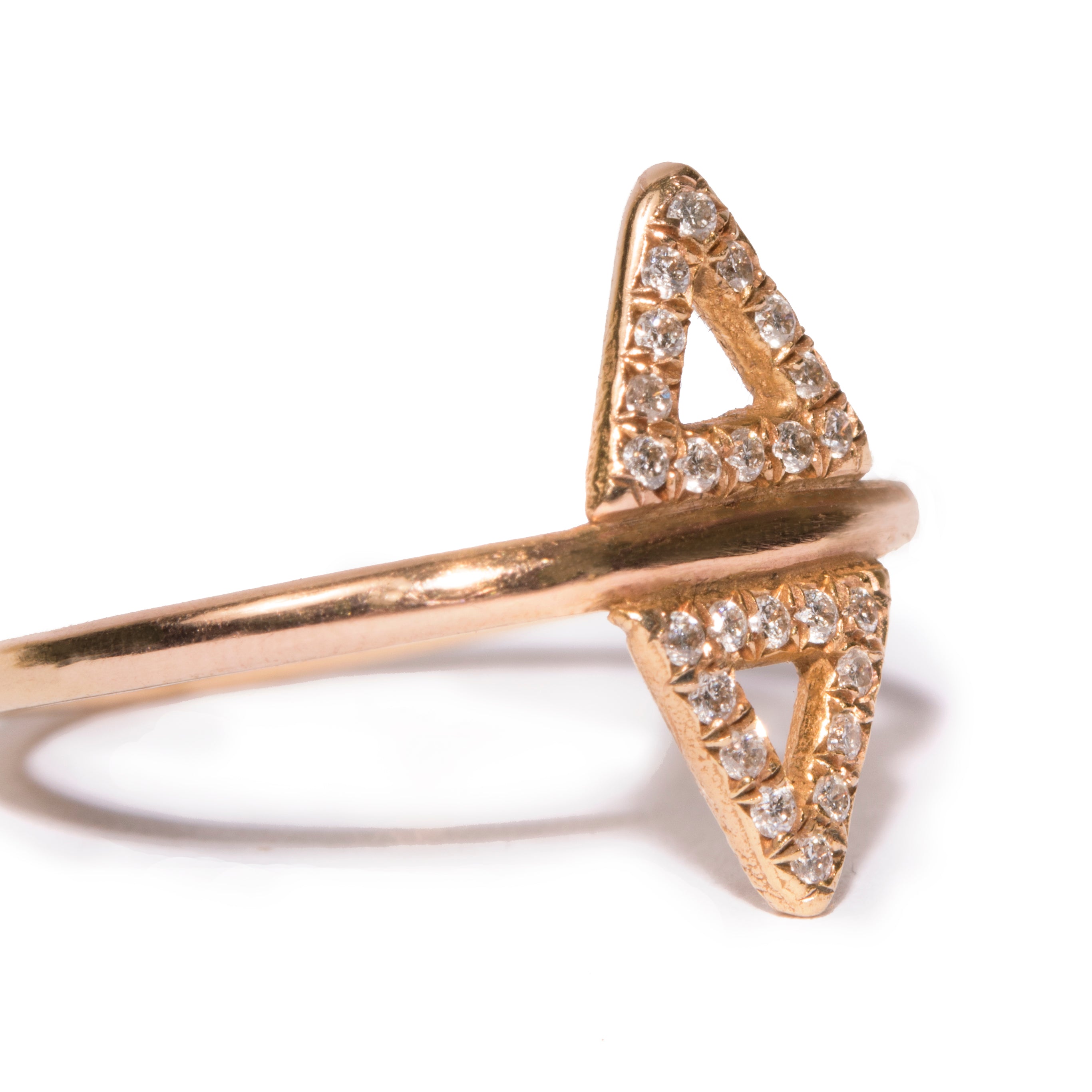 Micro-Pave Double Triangle Ring – Wendy Nichol