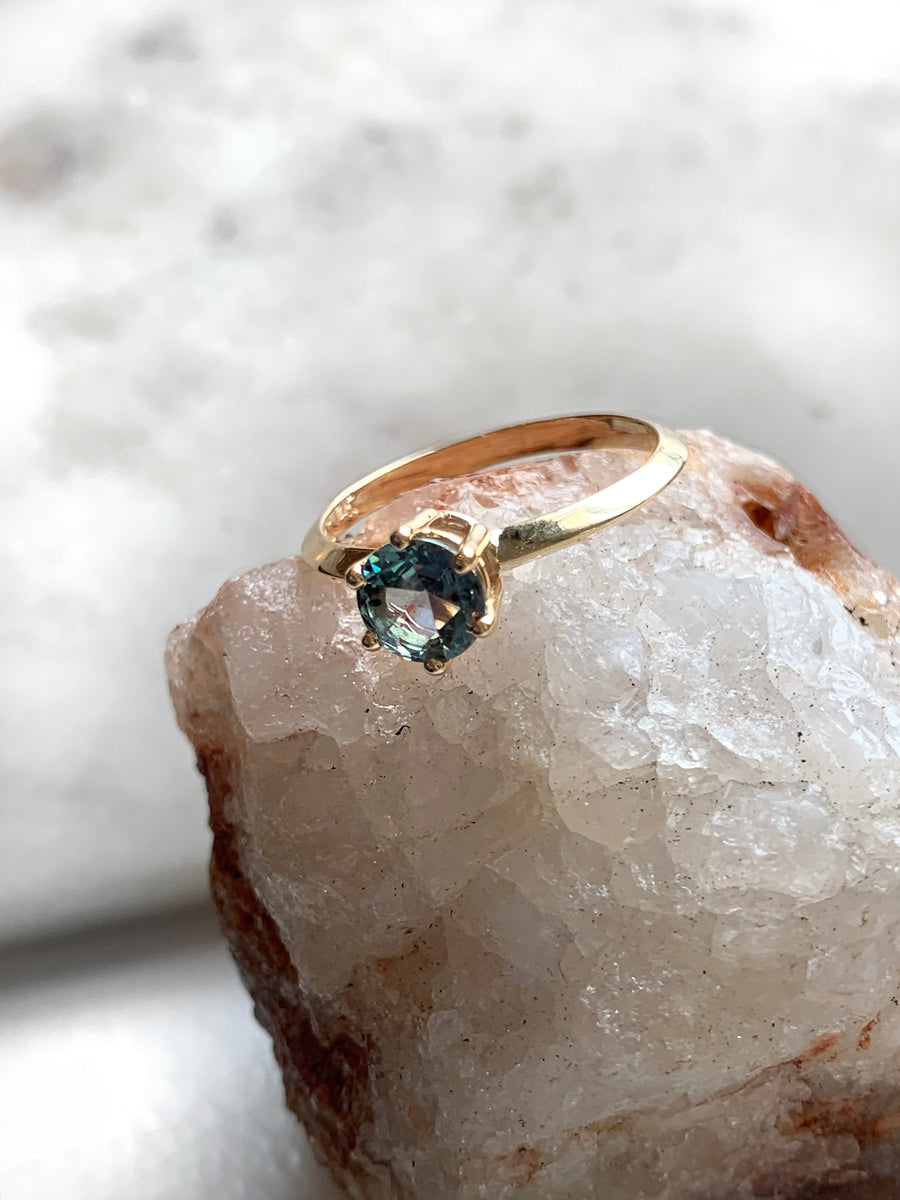 .65 Carat Brilliant Cut Sapphire Ring