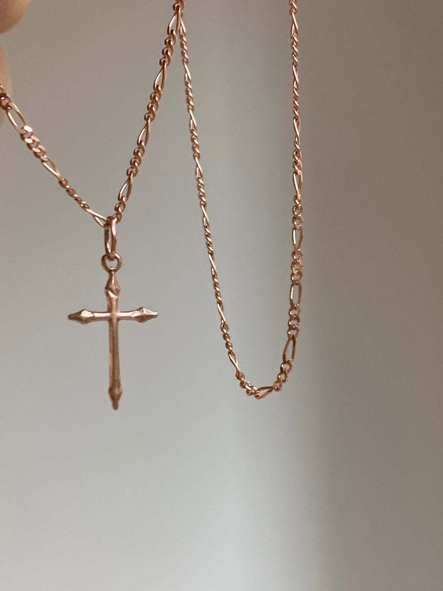 Pointed Cross Pendant Necklace