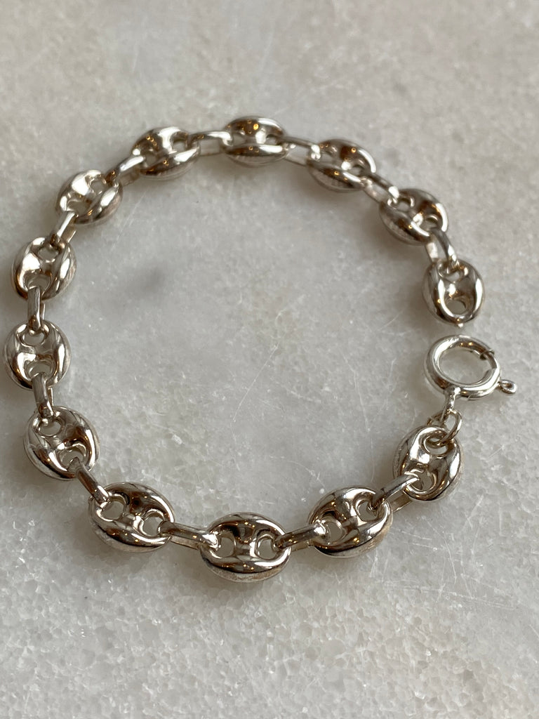 Puffy Mariner Link Chain Bracelet Sterling Silver – Wendy Nichol