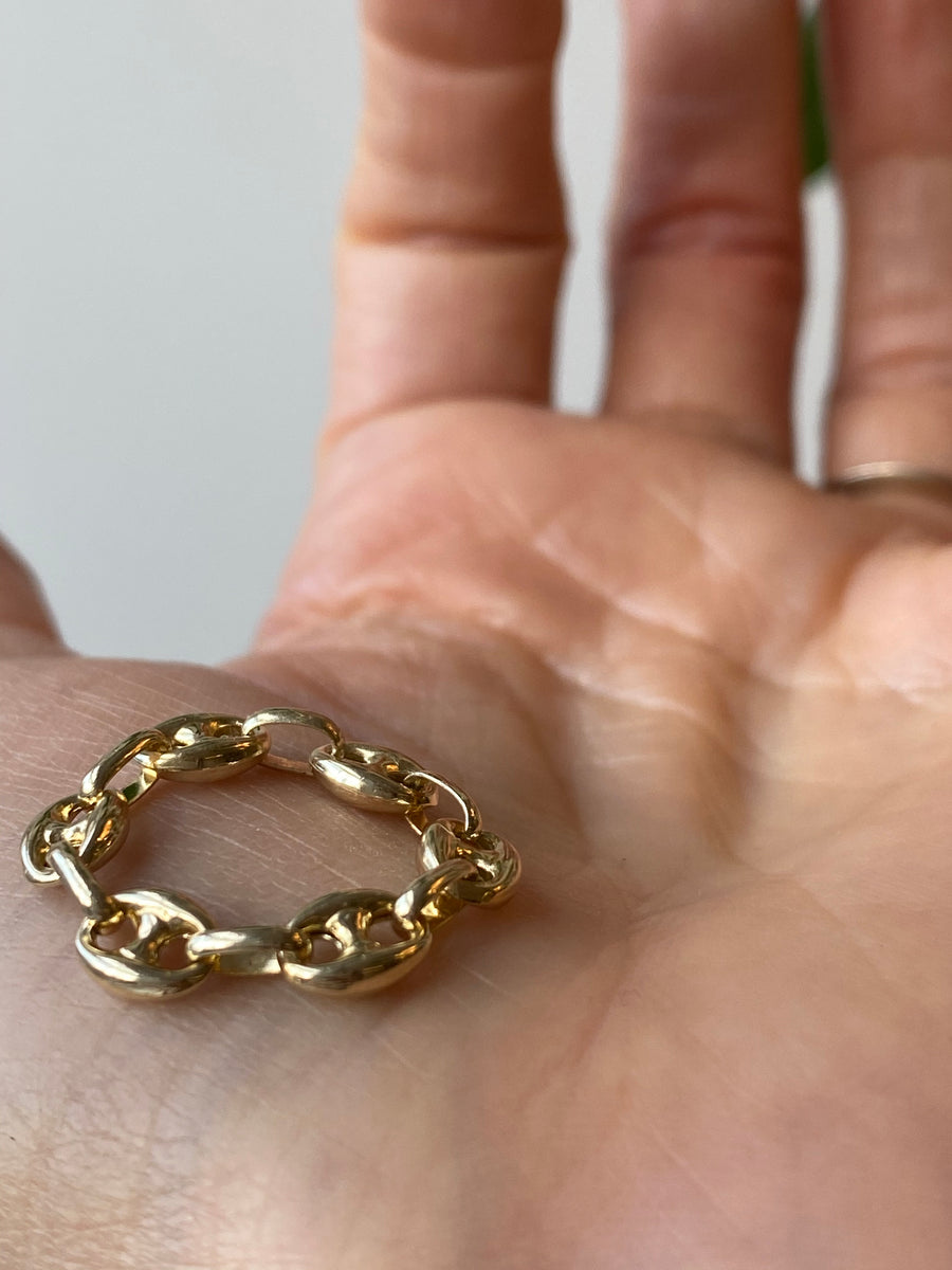 Puffy Mariner-Link Chain Ring (Medium)