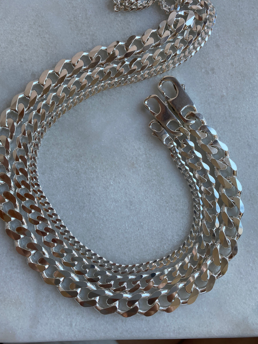 Cuban Link 4.6mm Sterling Silver Chain Necklace