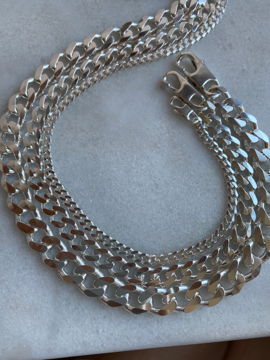 Cuban Link 8.1 mm Sterling Silver Chain Necklace