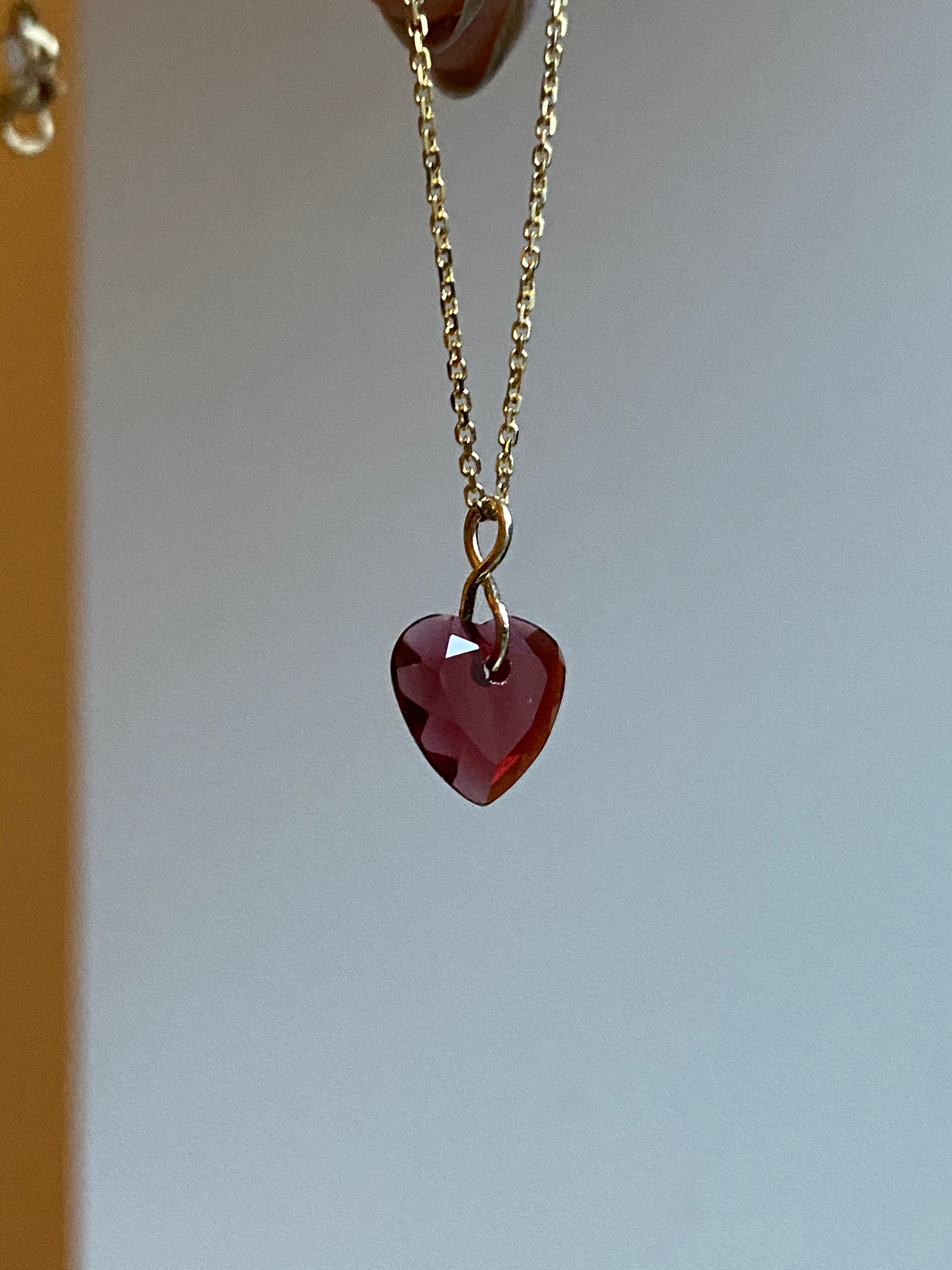 Garnet Heart Necklace – Wendy Nichol