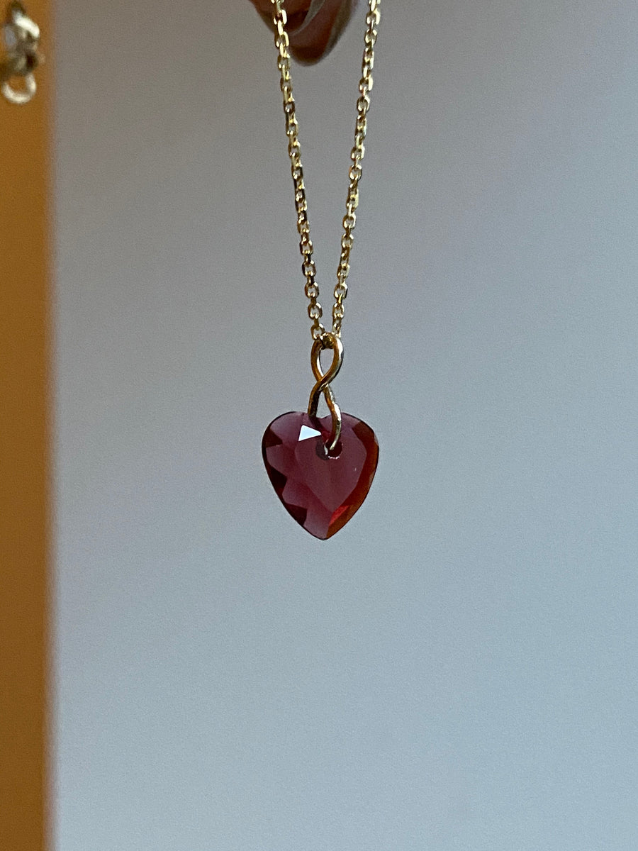 Buy 9K Solid Gold Heart Pendant, Tiny Heart Necklace, Garnet Pendant, Heart  Garnet Necklace, Dainty Gold Heart Pendant, Minimalist Gold Pendant Online  in India - Etsy