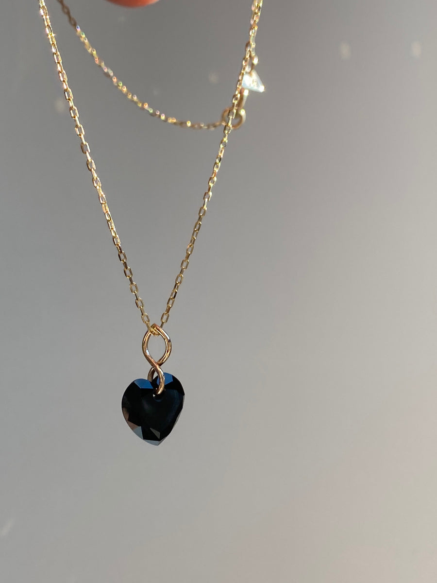 Black Onyx Heart Pendant