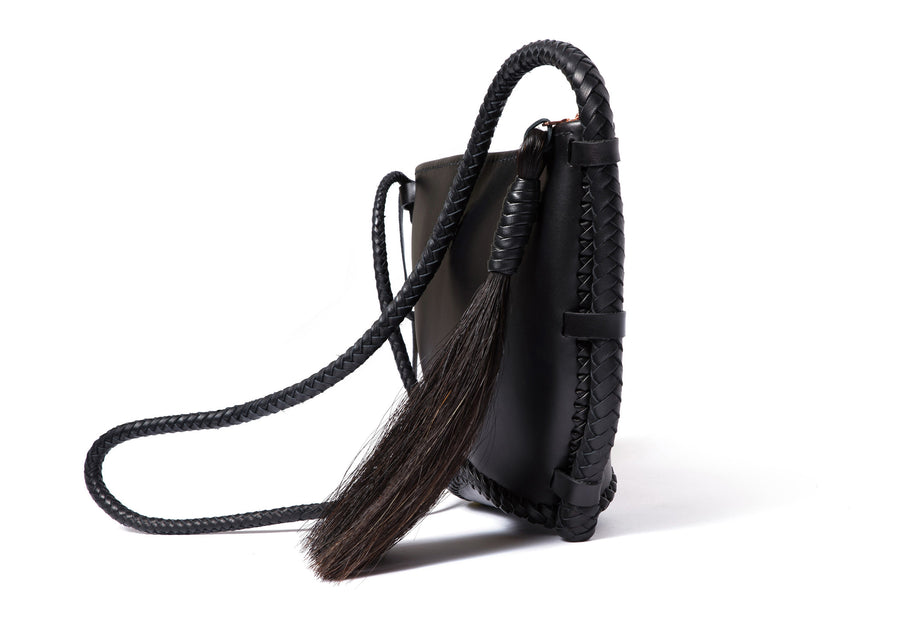 Horse Hair Tassel Tie Wendy Nichol Designer Handmade in NYC New York City Custom Hair Fringe Tassel Tie Bag Handbag Purse Accessory