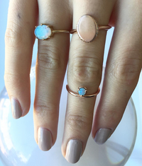 3mm Cabochon Opal Ring – Wendy Nichol