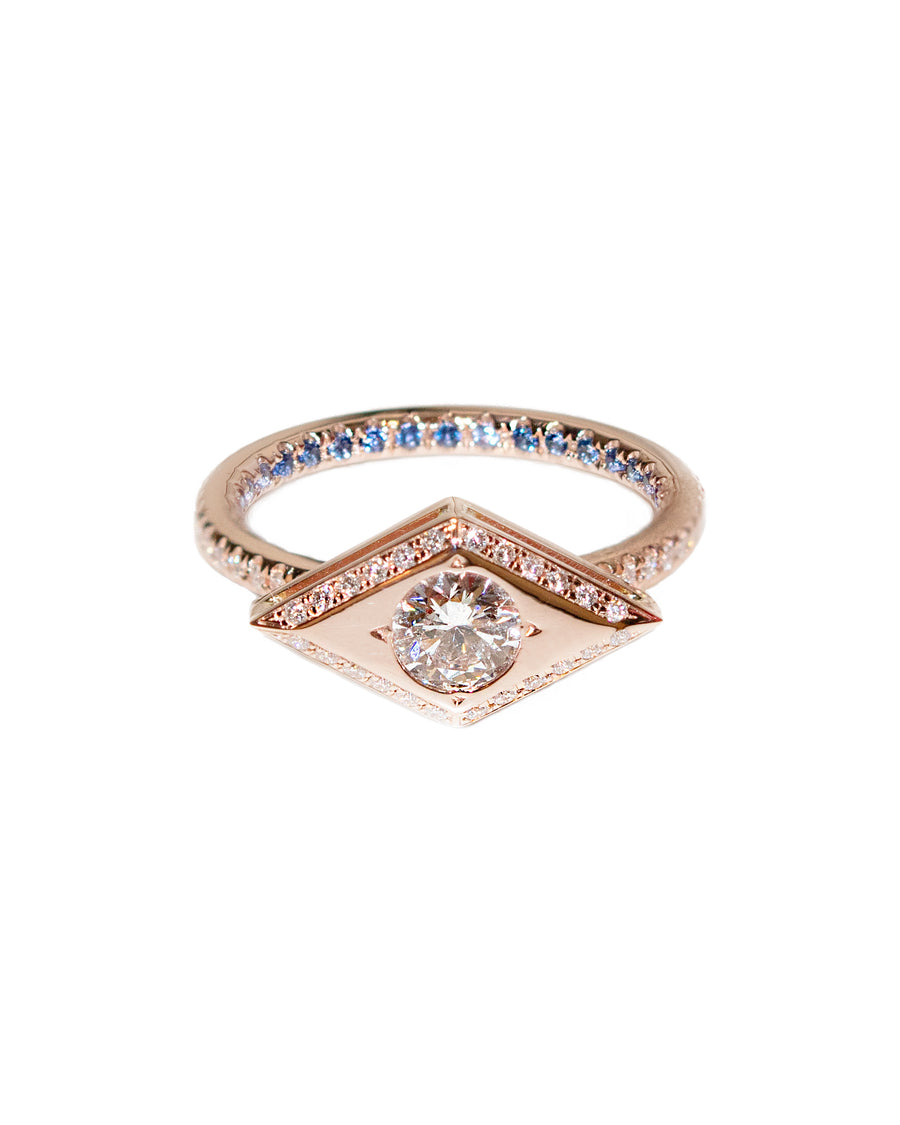 Victorian Diamond Eye Engagement Ring