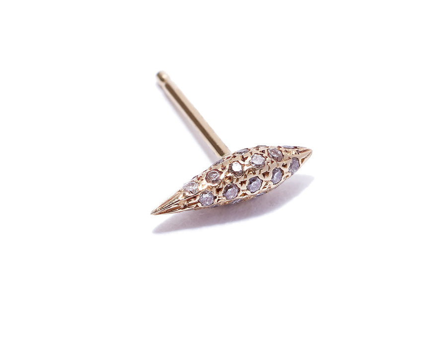 Micro Pave DT Cone Single Stud