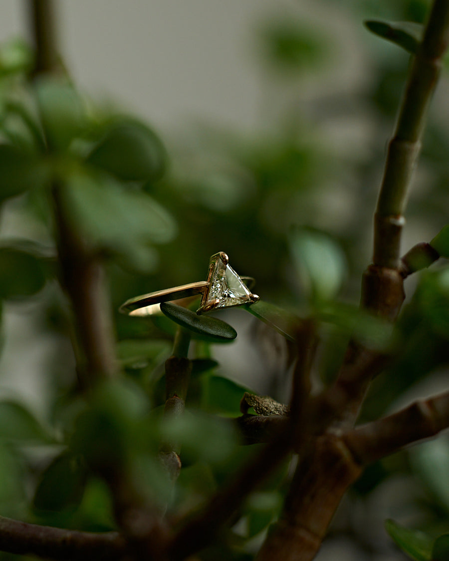 Trillion Diamond Engagement Ring
