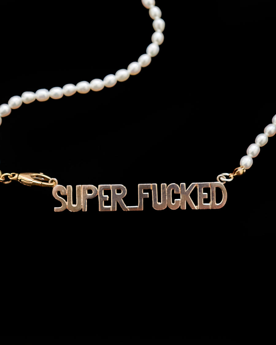 Pearls of SUPER_FUCKED Necklace