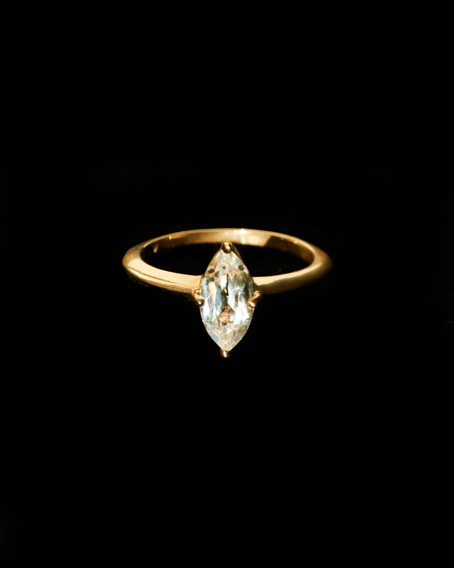 Marquise White Sapphire Ring (1.25 Carat)