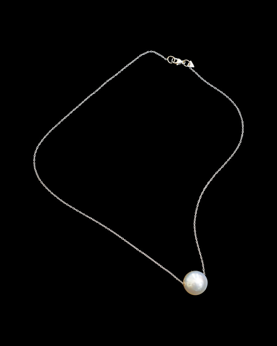 Grey Tahitian Floating Pearl Necklace