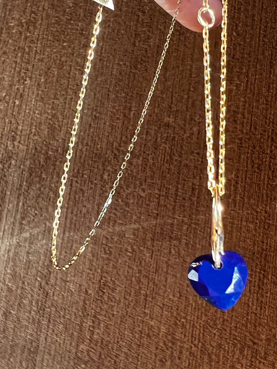 Blue Lapis Heart Necklace
