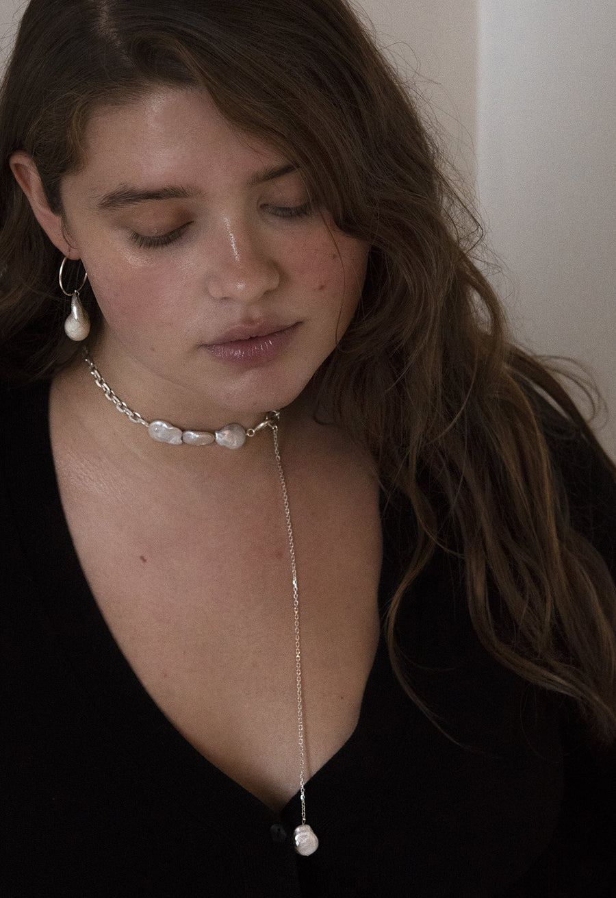 Pearl Choker Amulet Necklace