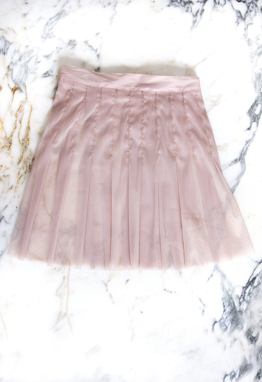 The Pleated Mini Skirt