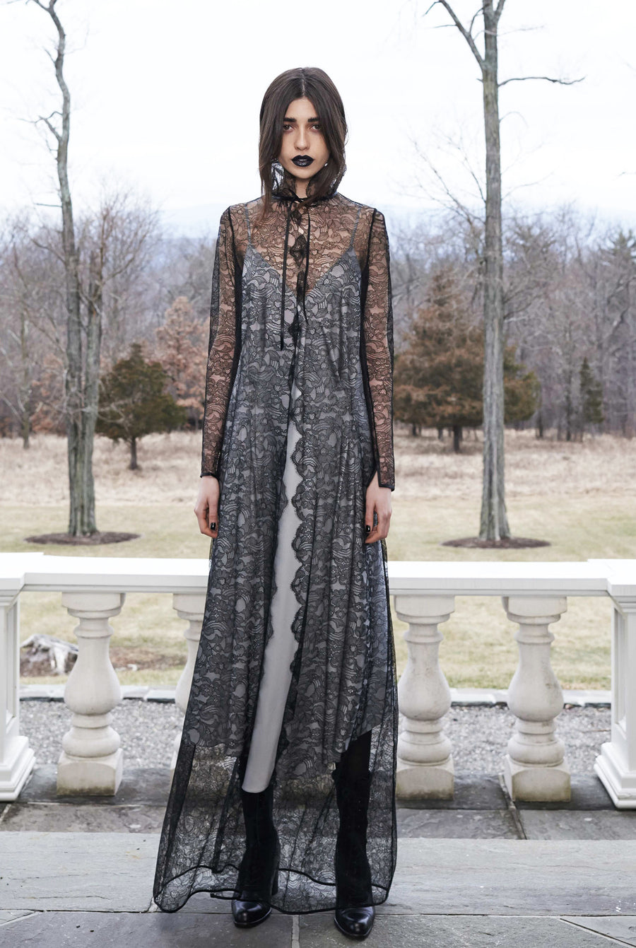 French Lace High Collar Dress Coat French Lace High Collar Dress Coat
